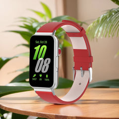 Adjustable Sweatproof Leather Watch Strap for Samsung Galaxy Fit 3