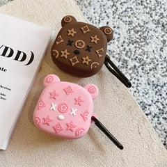 Cute Bear Silicone Headphone Case for Samsung Galaxy Buds