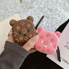 Cute Bear Silicone Headphone Case for Samsung Galaxy Buds